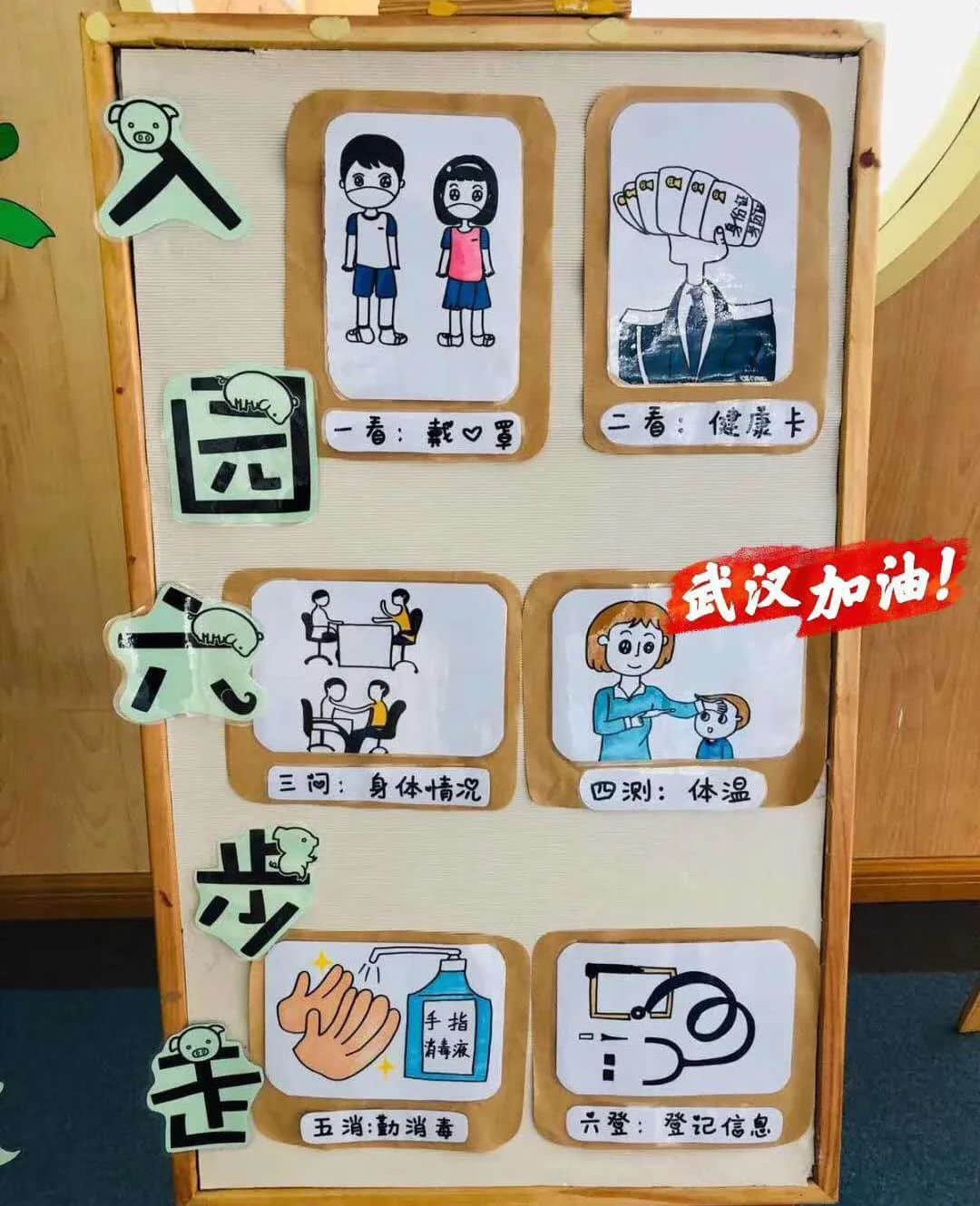 拯救你的环创灵感——开学防疫情主题环境布置 · 配图