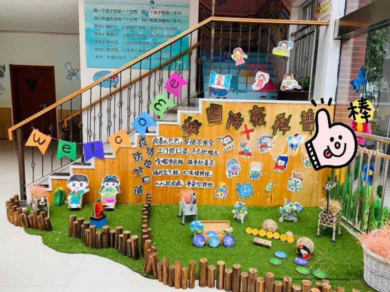 幼儿园环创——开学防疫情主题环境布置（二） · 配图