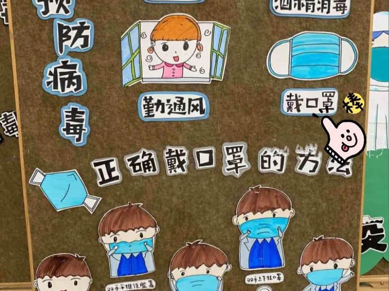 幼儿园环创——开学防疫情主题环境布置（二） · 配图