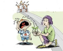 研究表明,经历过挫折的孩子长大后心理素质更